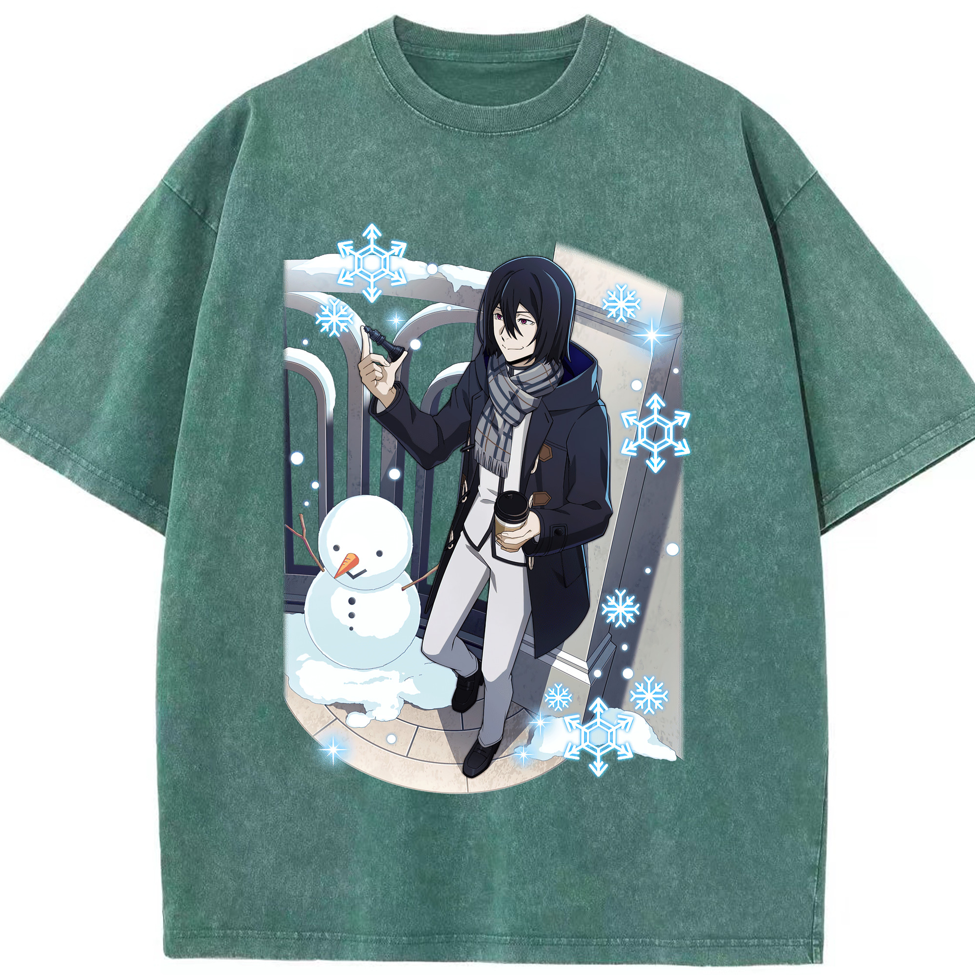 （画像用） 文豪ストレイドッグス Bungo Stray Dogs 綿100% ヴィンテージ風 半袖Tシャツ（フロントプリント）